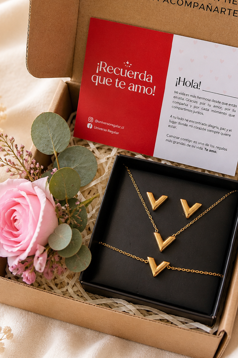 Set 6: Conjunto Vani Aretes + Collar + Pulsera