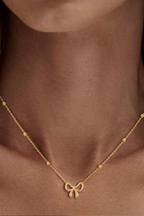 Set 8: Conjunto Lazo  Aretes + Collar + Pulsera