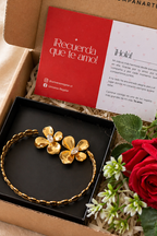 Set 4: Aretes Sofia + Pulsera Florcita