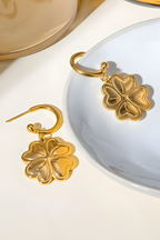 Set 2: Aretes Trebol + Collar Bianca